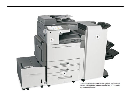 LEXMARK X950dhe Multifonction LED Couleur A4/A3