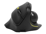 PORT DESIGNS Mouse Ergonomic Rechargable Bluetooth Track Black