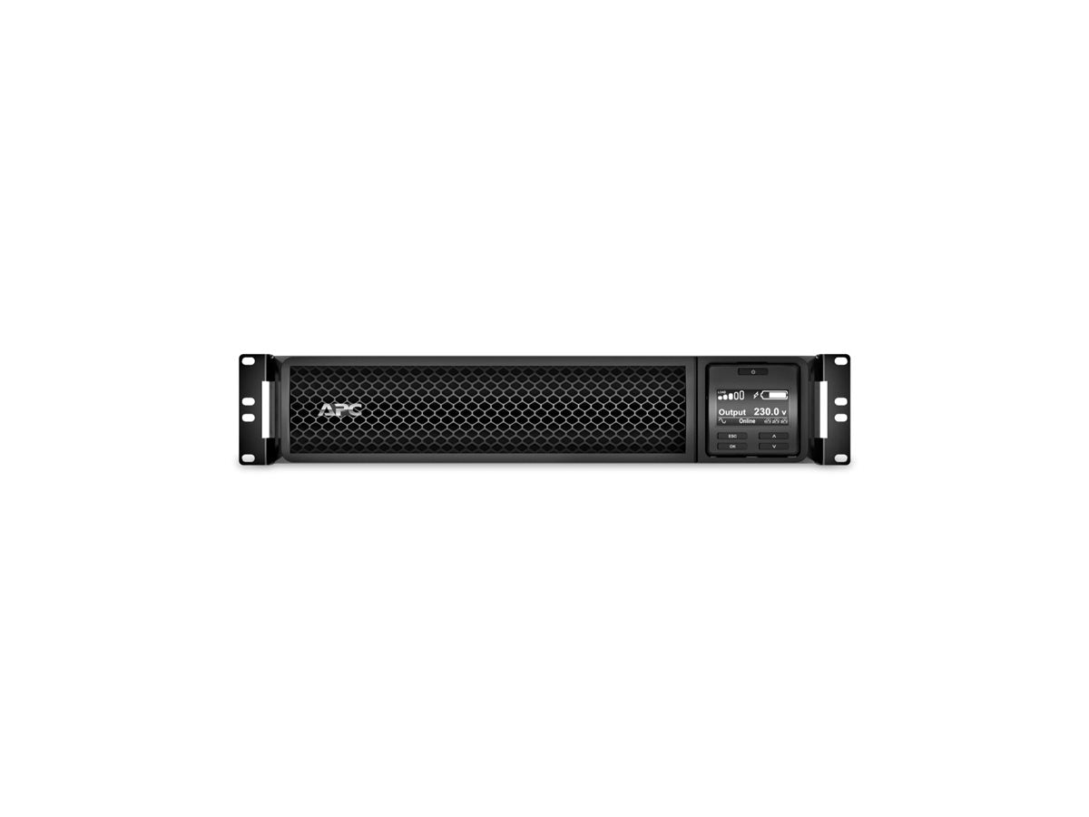 APC Smart-UPS SRT 1000VA RM UPS rack-mountable AC 230V 1000Watt 1000VA RS-232 USB output connectors 6 PFC 2U Black