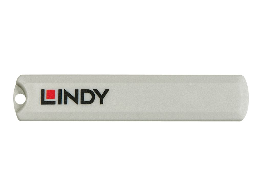 LINDY USB Type C Port Blocker Key - Pack of 4 Blockers Blue