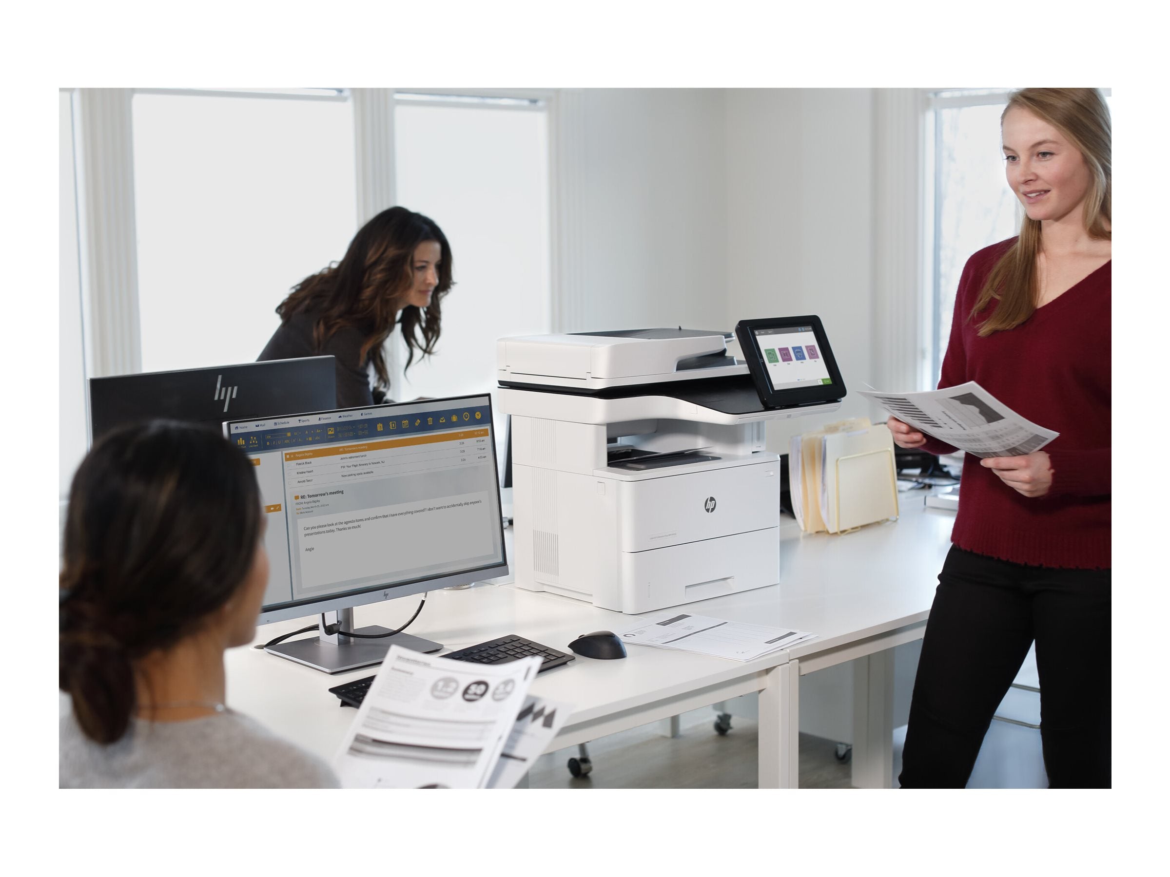 HP LaserJet Enterprise Flow MFP M528z MFP Mono B/W laser A4 210x297mm A4 43ppm 650 sheets USB 2.0 LAN Wi-Fi NFC USB