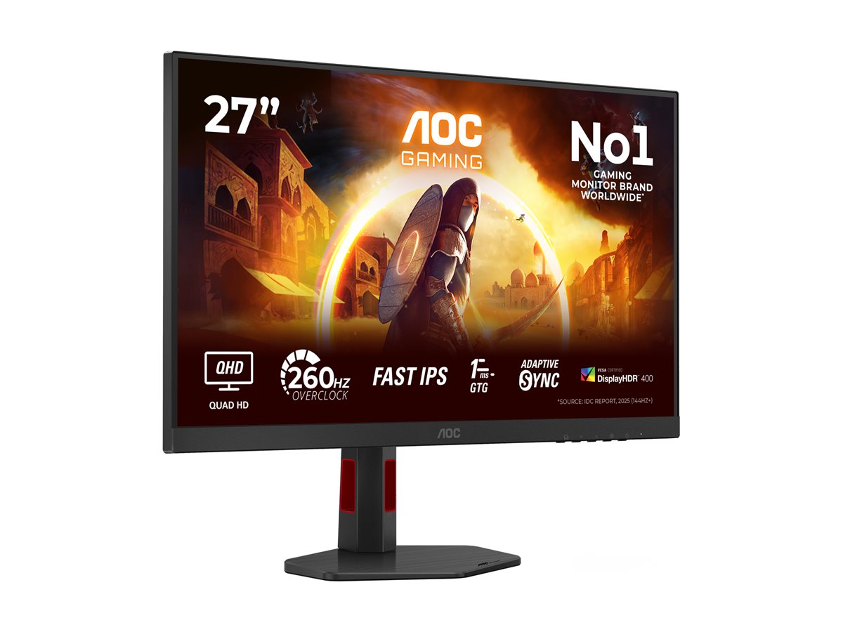 AOC Q27G4ZR 27p WQHD FASt IPS 240Hz 0.03ms 400cd/m2 HDMI2.0x2 DP Speakers