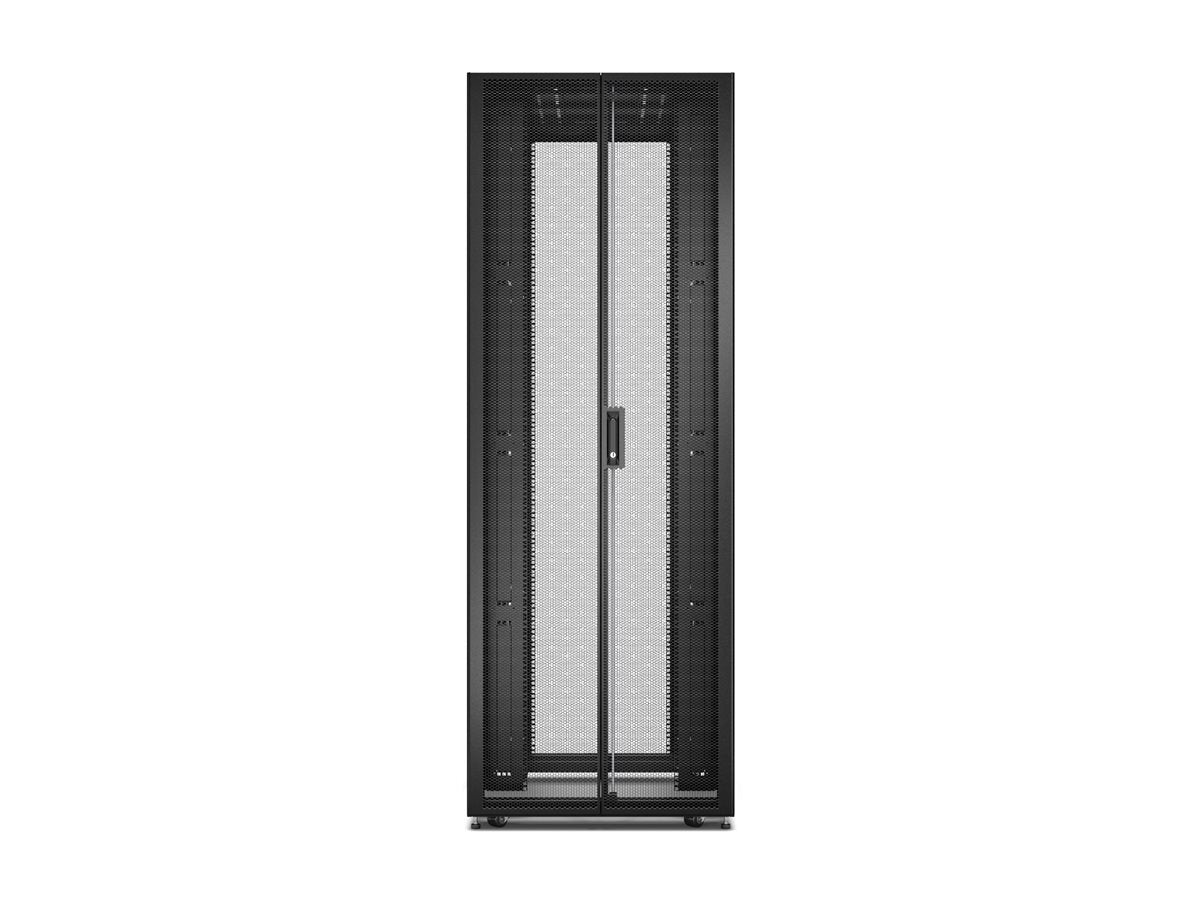 APC Easy Rack 48Ux800x1200 with Roof castors feet and 4 Brackets No Side panels Bottom black