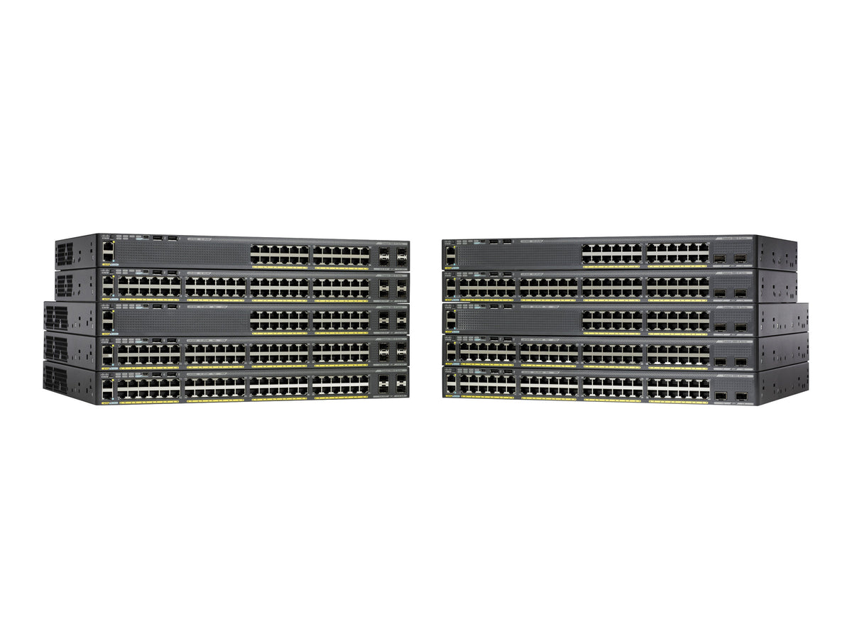CISCO Catalyst2960XR48GigEPoE370W.2x10G SFP+.IPLite REMANUFACTURED