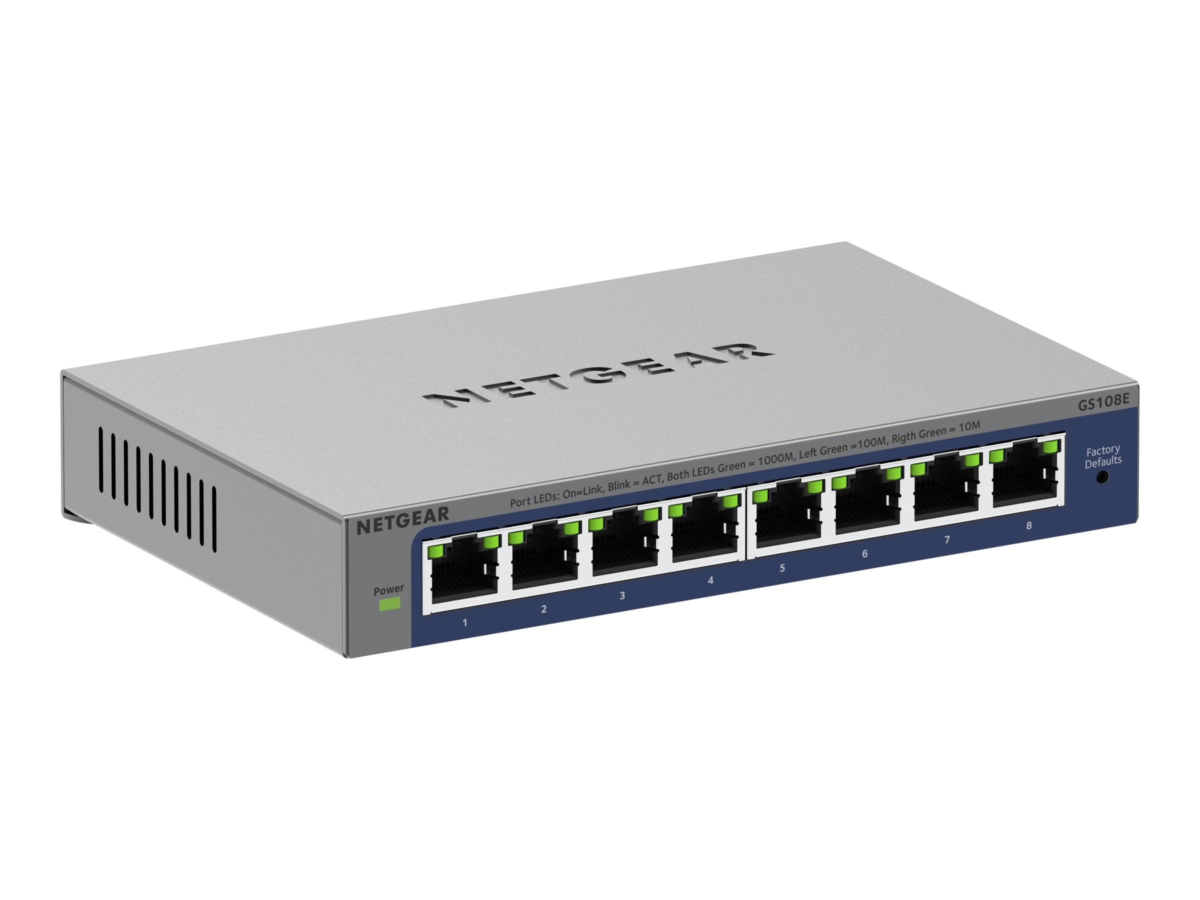 8PT GIGABIT PLUS SWITCH GS108E