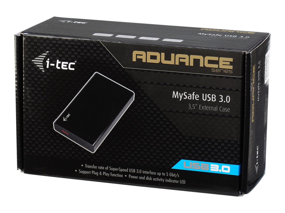 I-TEC MYSAFE Advanced 3.5 p USB 3.0 External aluminium case for SATA I/I/III and SSD discs