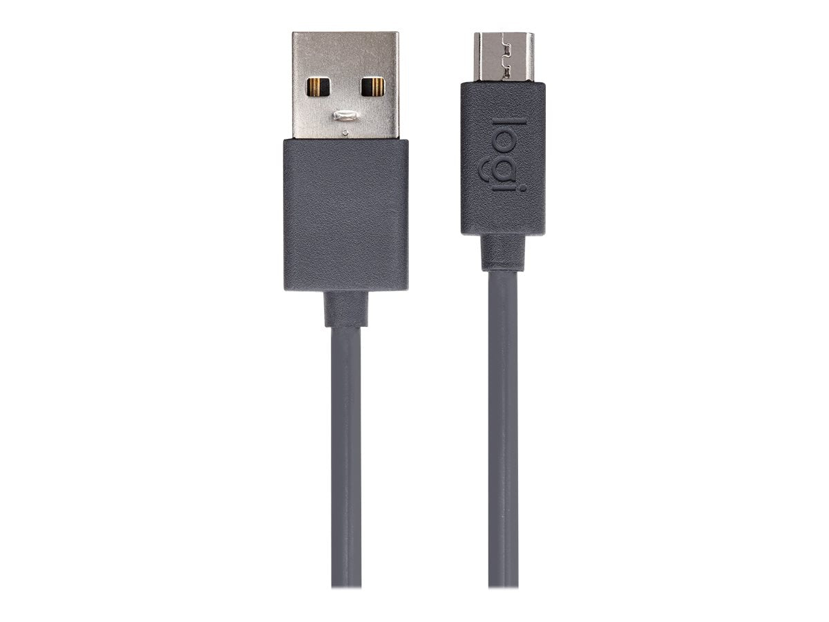 LOGITECH USB-A to micro charging cable GRAPHITE