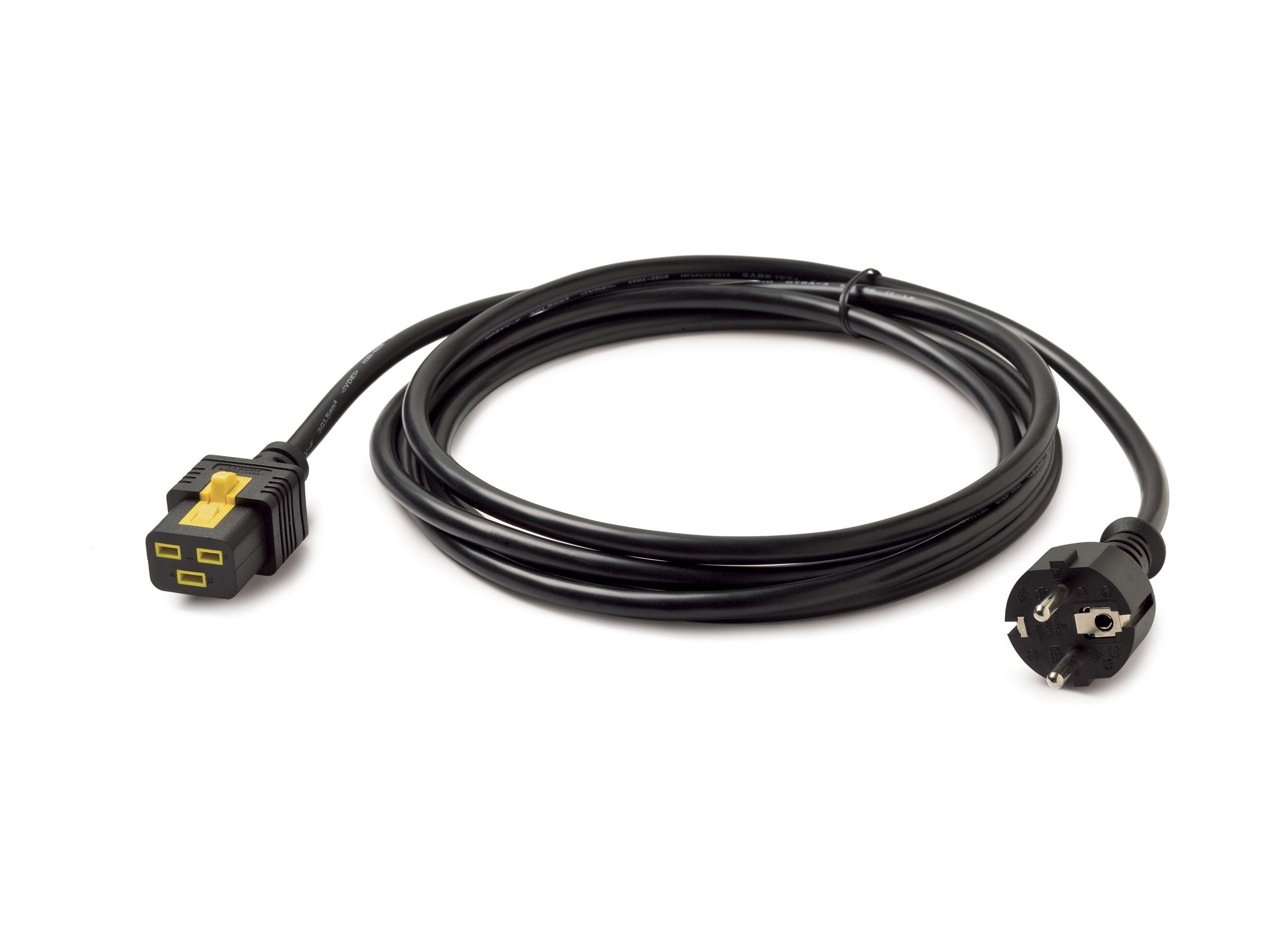 APC Power cable IEC 60320 C19 to power CEE 7/7m AC 240V 16 A 3m Black