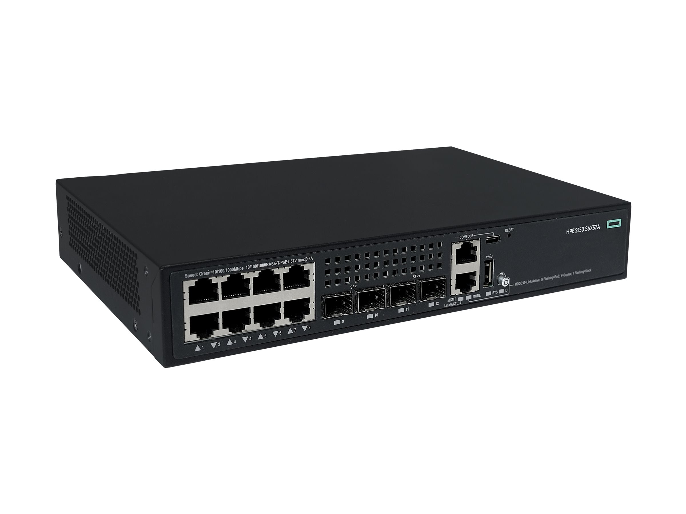 HPE Networking CW 2150 8p 10M/100M/1G PoE+ 2p SFP 1G 2p SFP+ 1G/10G 125W Switch EU en
