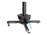 NEOMOUNTS CL25-530BL1 Support de plafond pour vidéoprojecteur - h 25.5 cm - installation facile - orientable