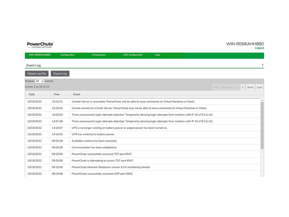 APC Digital license PowerChute Network Shutdown for Virtualization and HCI 1 year license