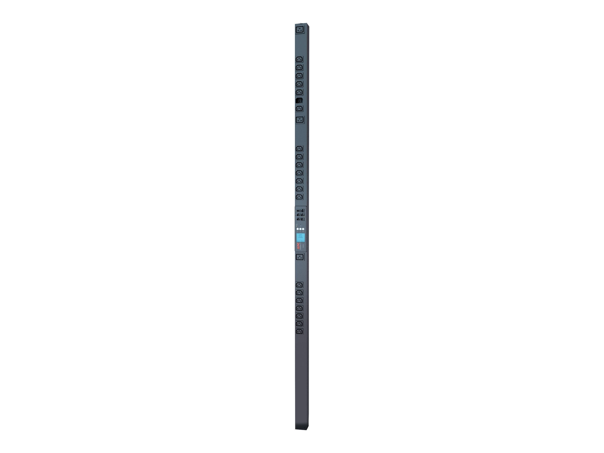 APC Metered-by-Outlet Rack PDU 2G Rack AC 200/208/230V Ethernet input IEC 60320 C20 output connectors 24 0U Black