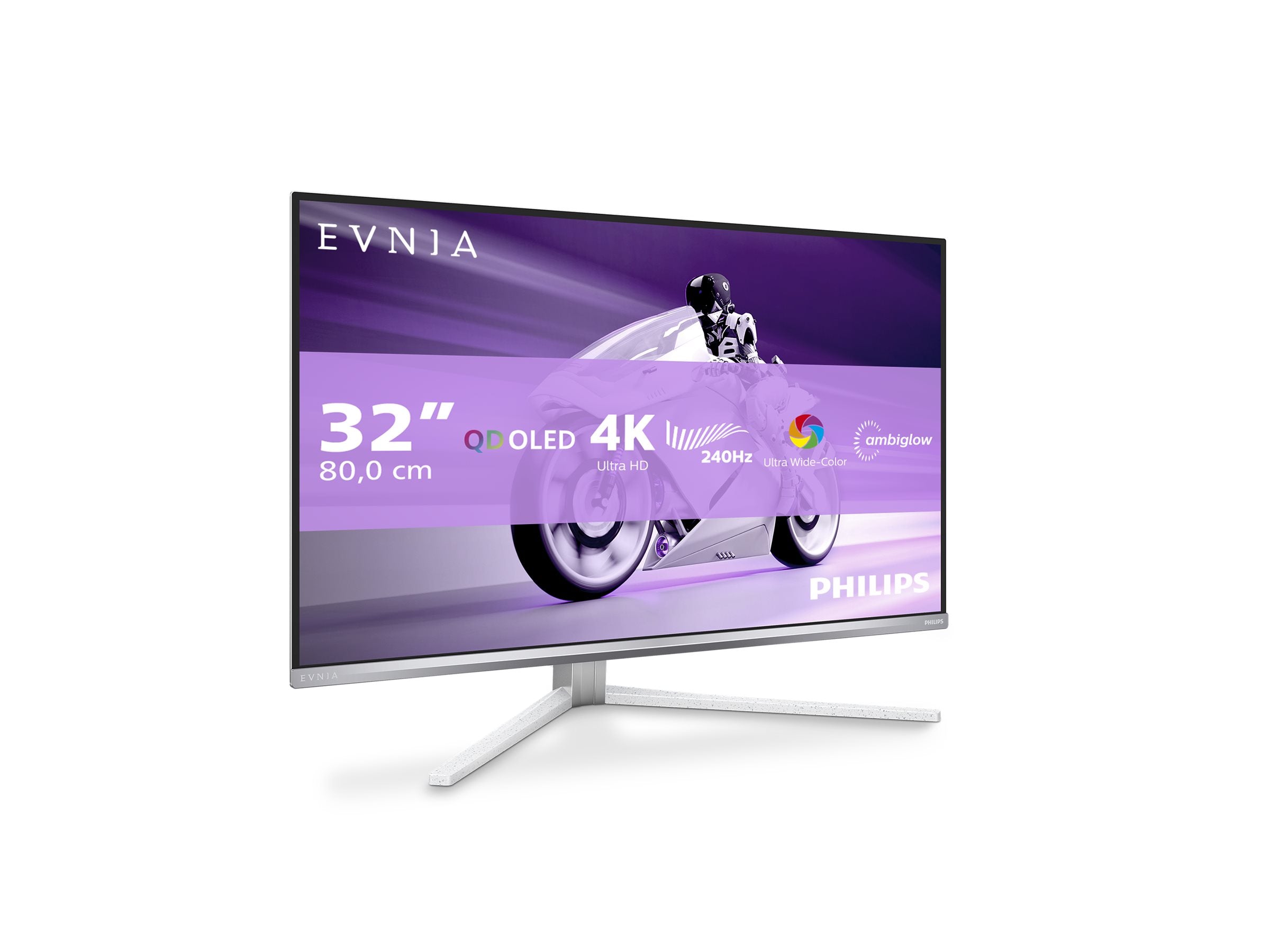 PHILIPS 32M2N8900/00 32p UHD OLED 240Hz 250cd/m2 0.03ms 2xHDMI2.1 DP USB Type C PD90W Speakers Height Adj.
