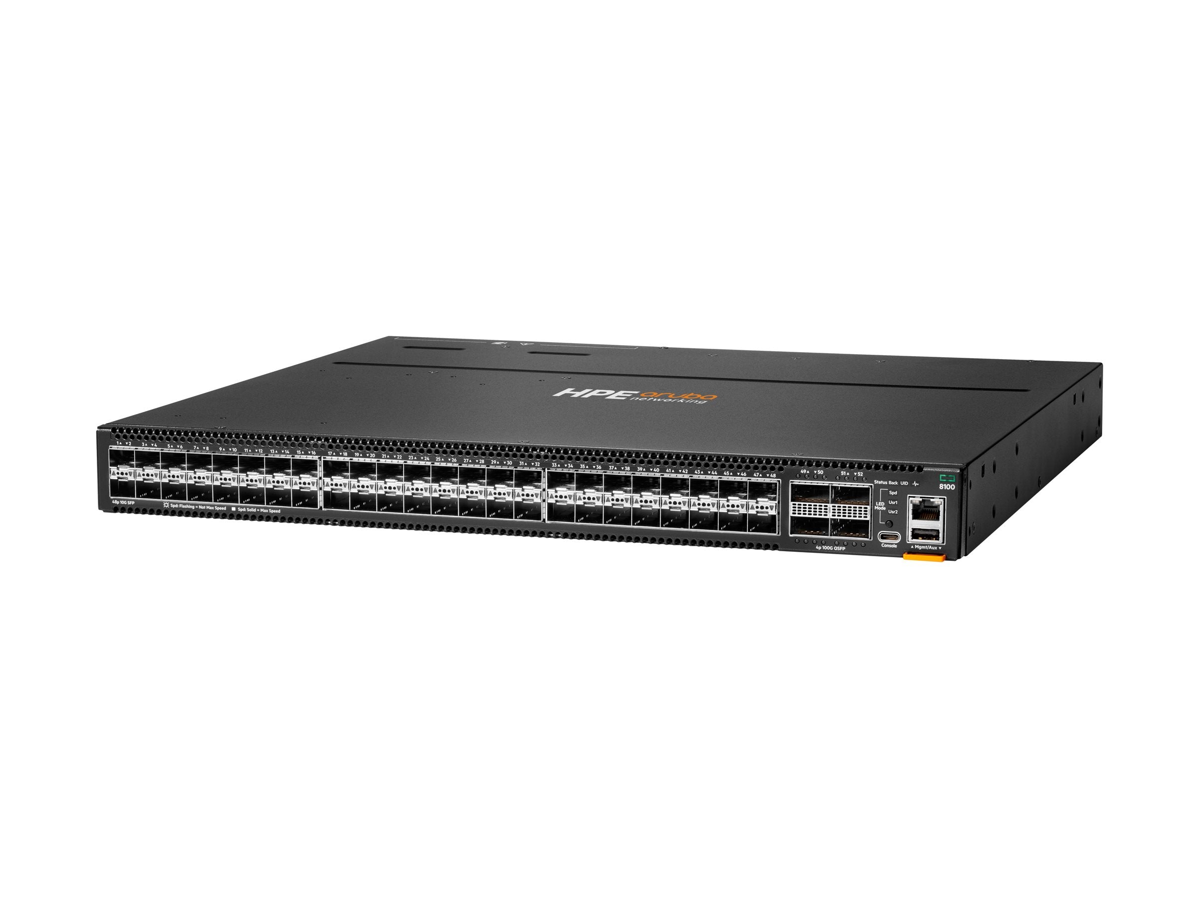 HPE Aruba Networking CX8100 48x10G SFP+ 4x40/100G QSFP28 BF 3Fan 2AC PSU SW Bundle EU en