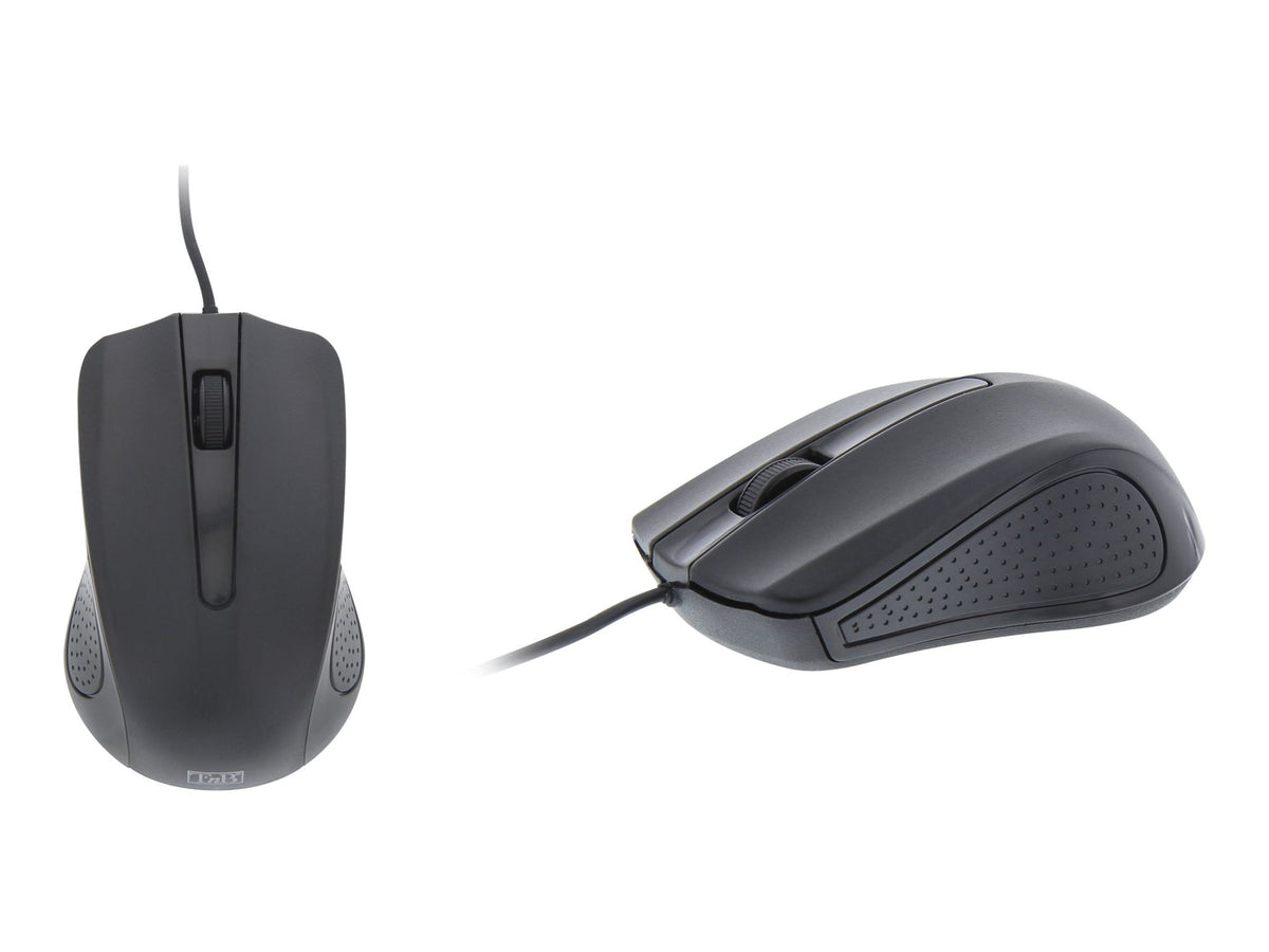 TNB SHARK 1000Dpi Wired Optical Mouse Usb Port Long 1.8M Cable 2 Buttons And Clickable Scroll Mac / Pc / Linux Compatible