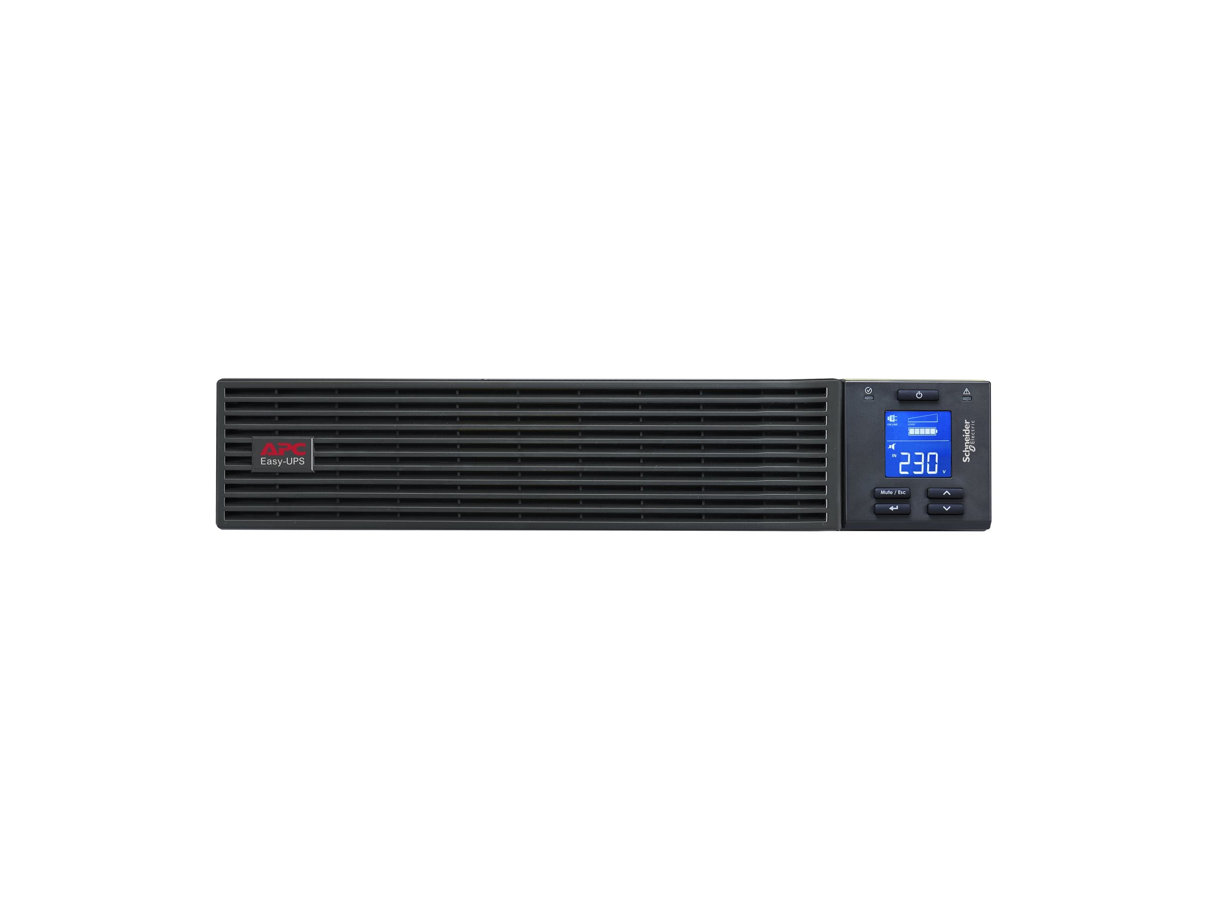 APC Easy UPS On-Line 2000VA/1800W Rackmount 2U 230V 4x IEC C13 Outlets Intelligent Card Slot LCD without Rackmount Kit