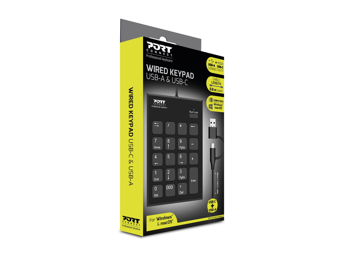 PORT DESIGNS Numeric Keypad Wired Type C