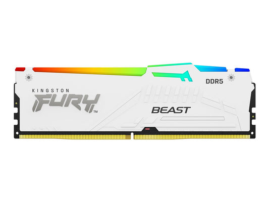 KINGSTON FURY Beast 64Go 5200MT/s DDR5 CL40 DIMM Kit of 4 White RGB XMP