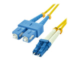 MCL SC/LC duplex singlemode 9/125 OS2 optical fiber - 0.5m