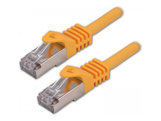 MCL Câble réseau RJ45 100Percent cuivre CAT 7 S/FTP LSZH - 1m Jaune