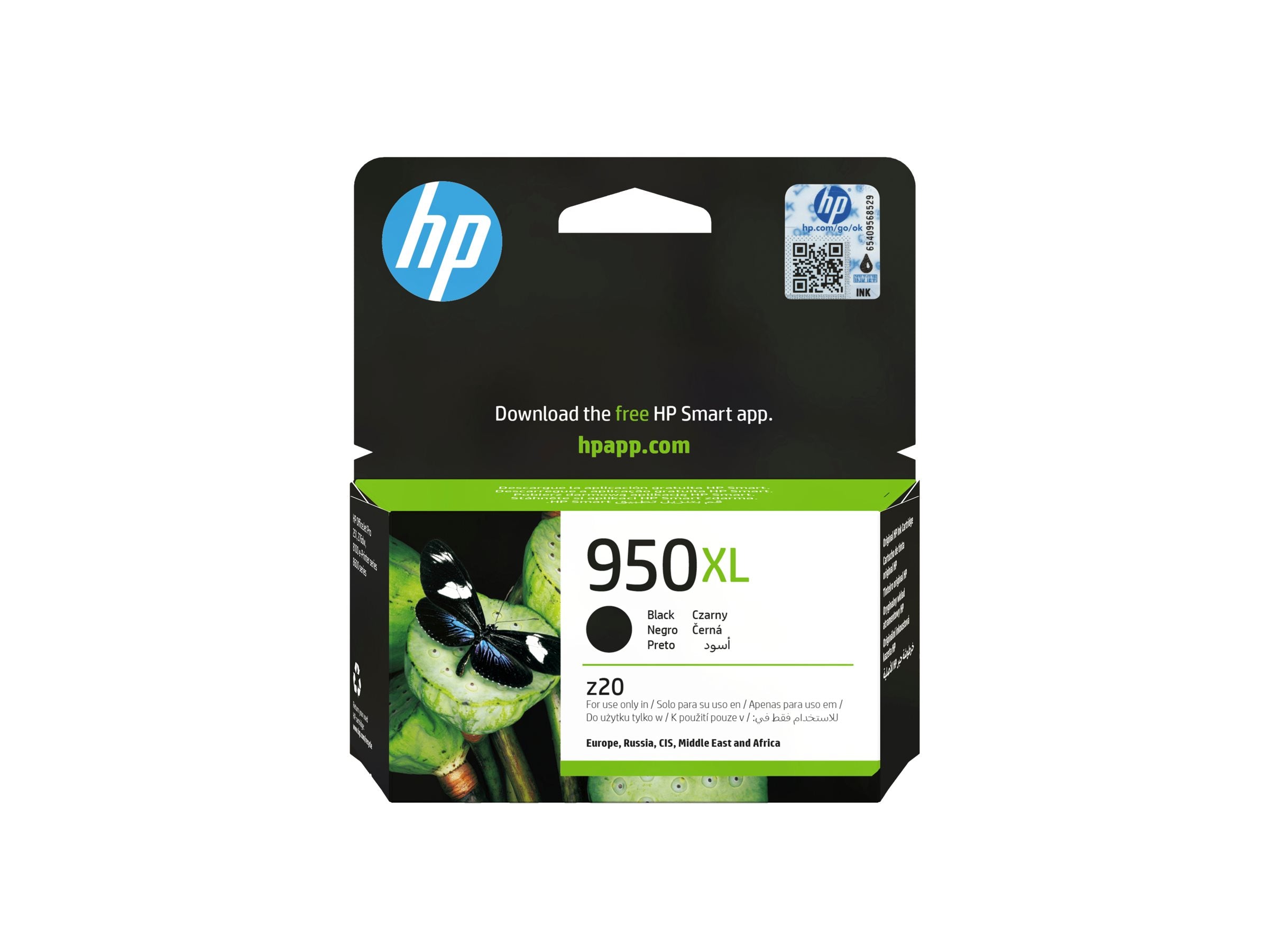 HP 950XL original Ink cartridge CN045AE 301 black high capacity 2.500 pages 1-pack Blister multi tag Officejet