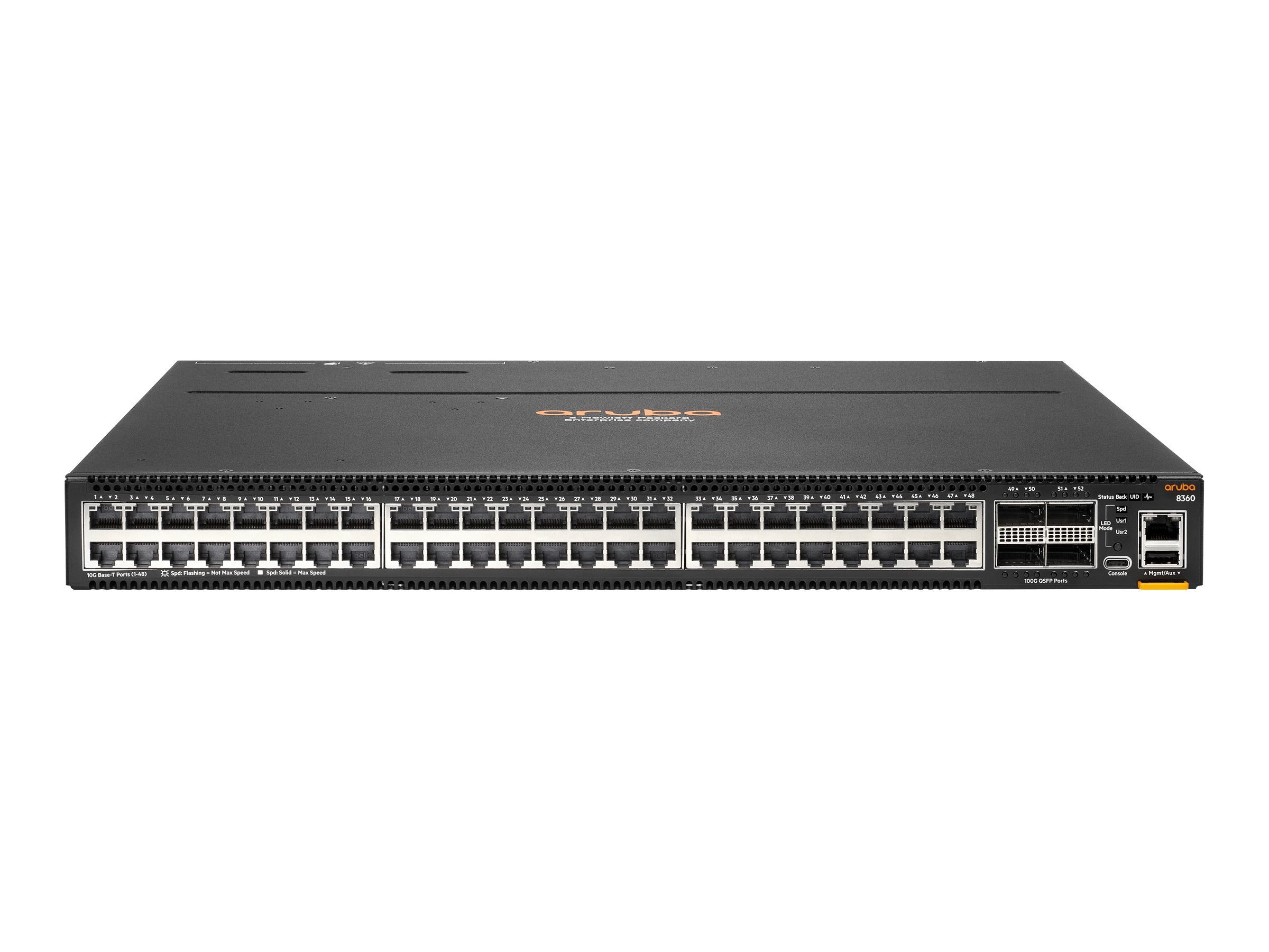 HPE Aruba 8360-48XT4C Port to Power 3 Fans 2 PSU Bundle Europe - English