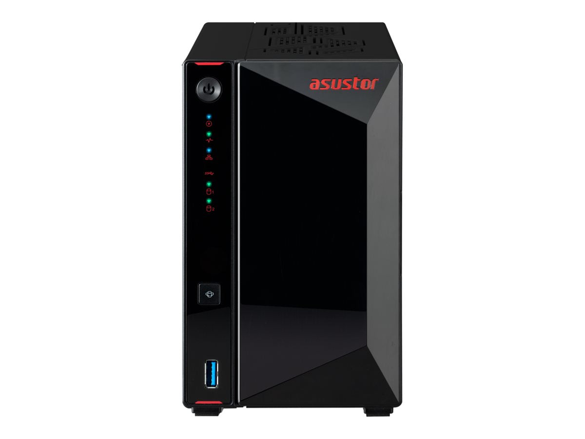 ASUSTOR NIMBUSTOR - AS5402T - NAS 2 baies - Intel Celeron N5105 Quad-Core - 4Go DDR4 - 2.5GbE x2 - NVMe - Tour - Garantie 3 ans