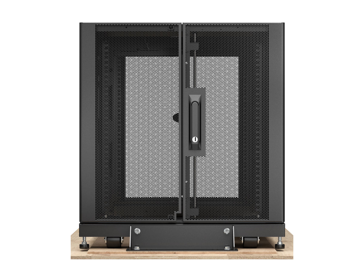 APC NetShelter SX 12U Server Rack Enclosure 600mm x 1070mm w/ Sides Black Shock Packaging