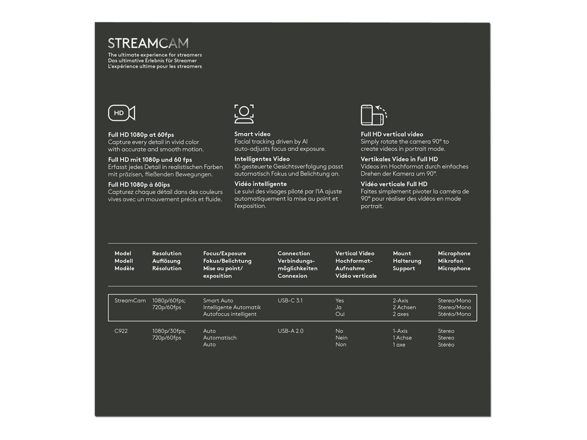 Logitech StreamCam - OFF WHITE - EMEA