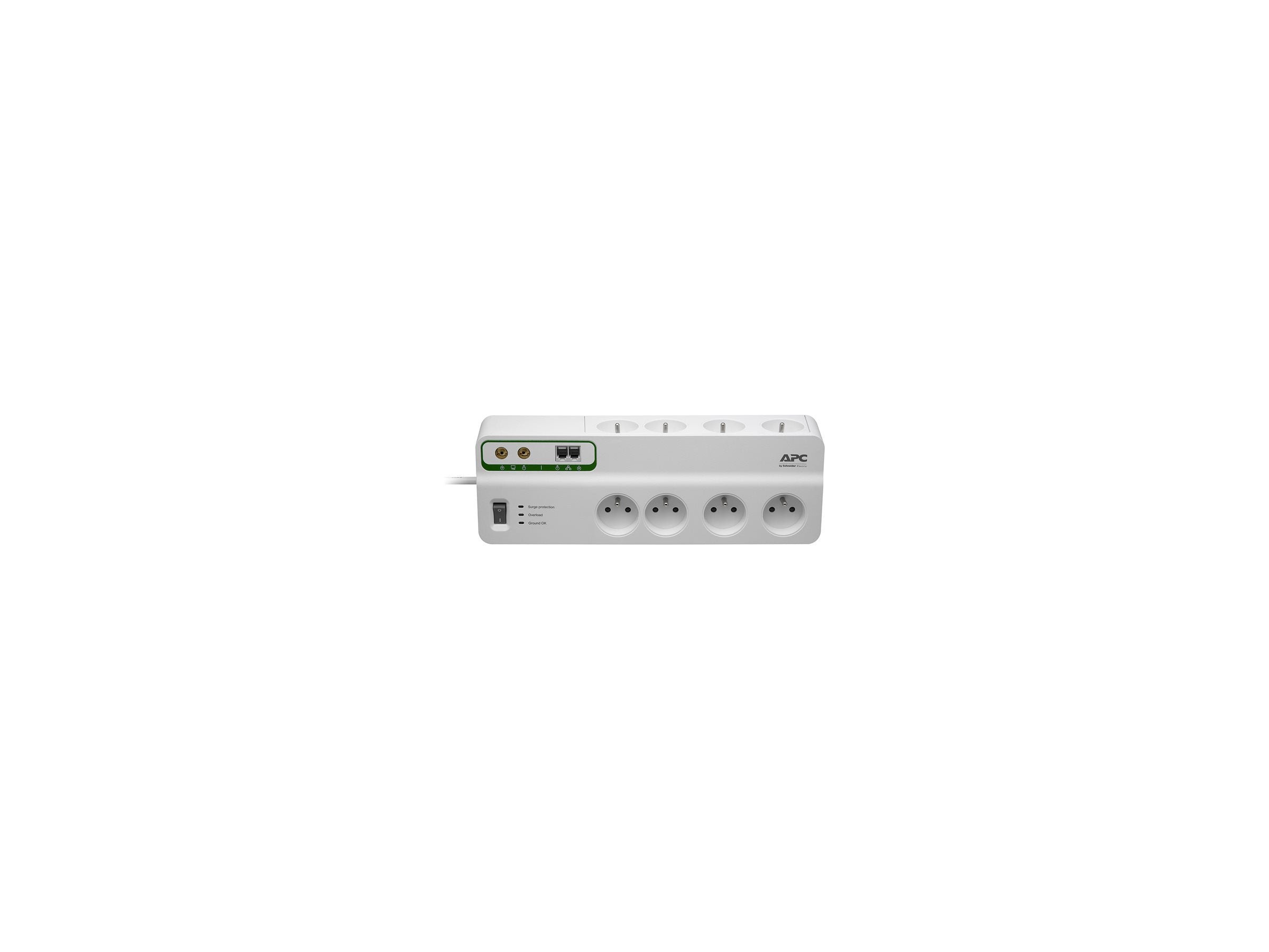 APC Performance SurgeArrest 8 outlets with Phone & Coax Protection 230V France