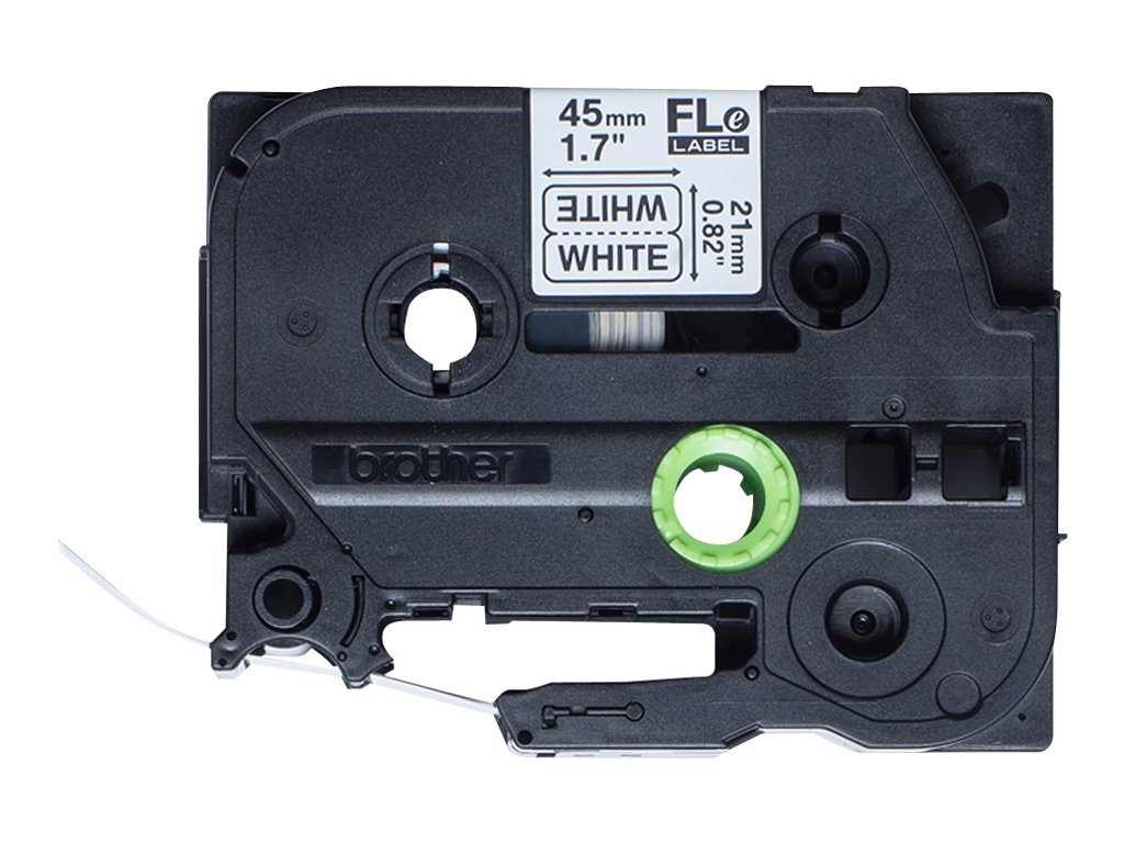 BROTHER FLe-2511 Black on White Flag Tape for Brother P-touch D800W P900W P950NW