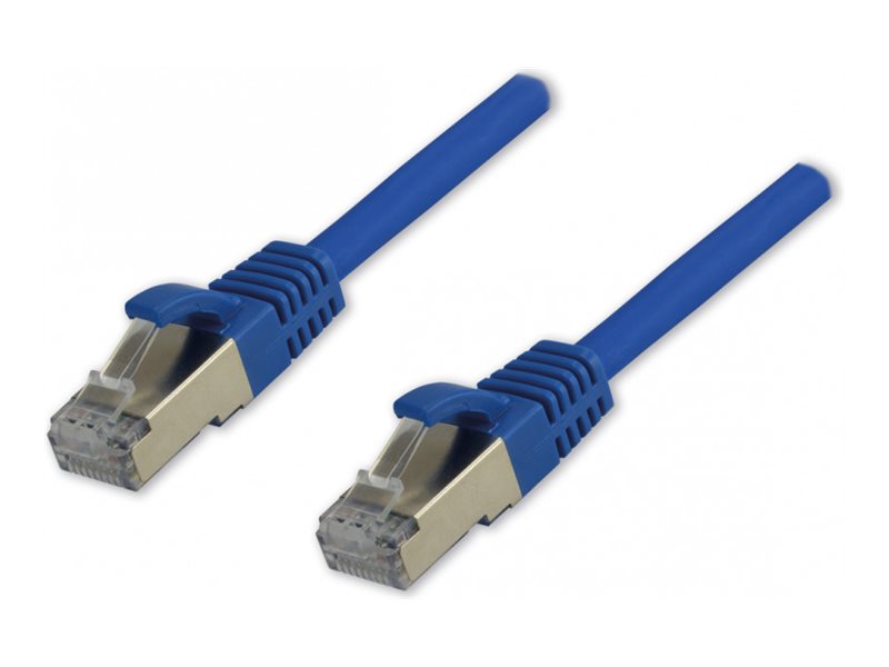 MCL CAT 8.1 S/FTP LSZH Patch cable - 0.5m Blue