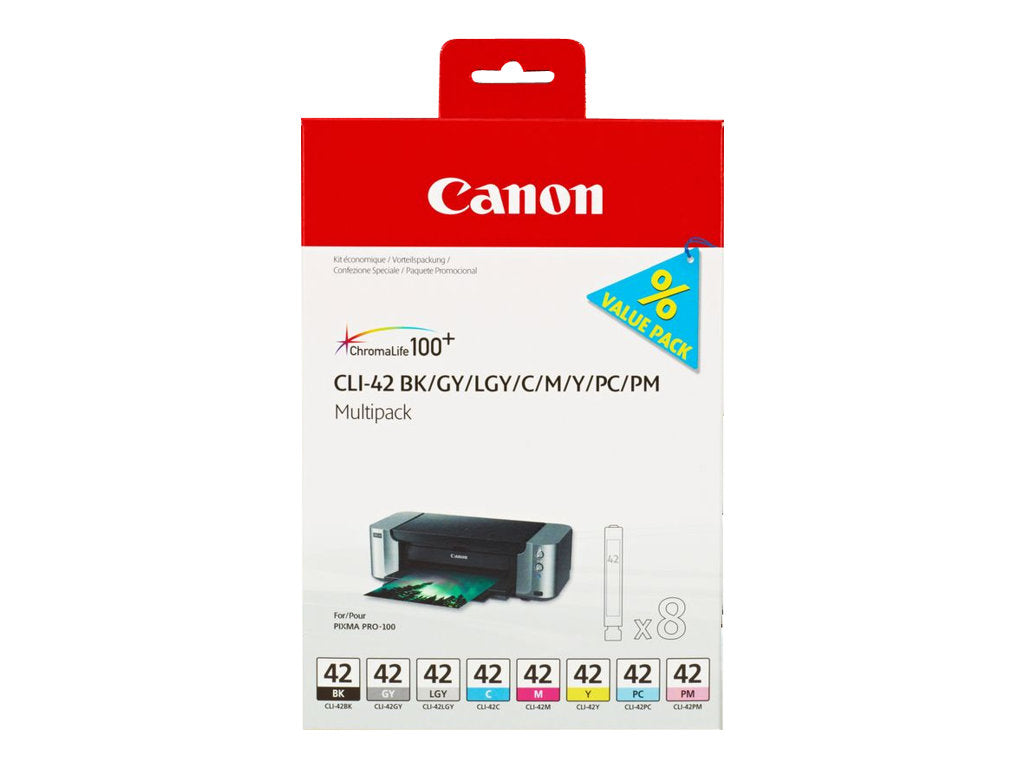 Ink/CLI-42 Cartridge CPcMPmYMkGLg