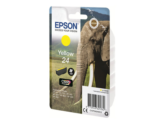 EPSON 3LB 24 ink cartridge yellow standard capacity 4.6ml 360 pages 1-pack RF-AM blister w/s