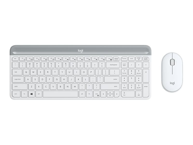 LOGITECH Slim Wireless Keyboard and Mouse Combo MK470 OFFWHITE (FR)
