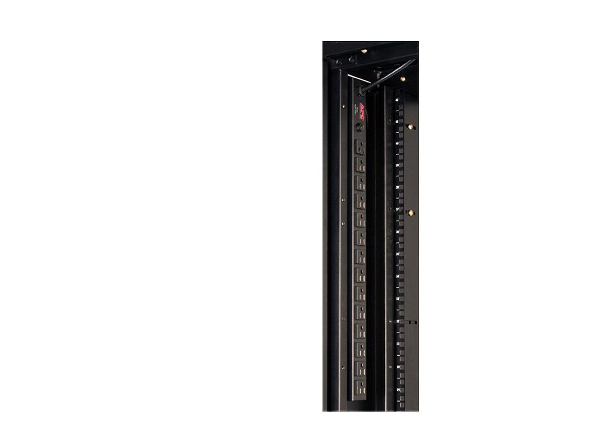 APC Basic Rack-Mount PDU Rack AC 120V input NEMA 5-15 output connectors 14 NEMA 5-15 3.65m cord Black