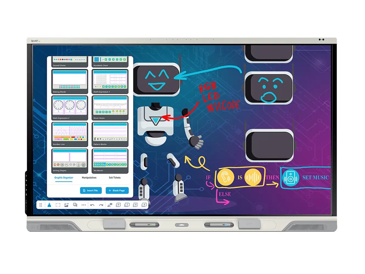 SMART Board RX075 75p 4K series Interactive Display with iQ