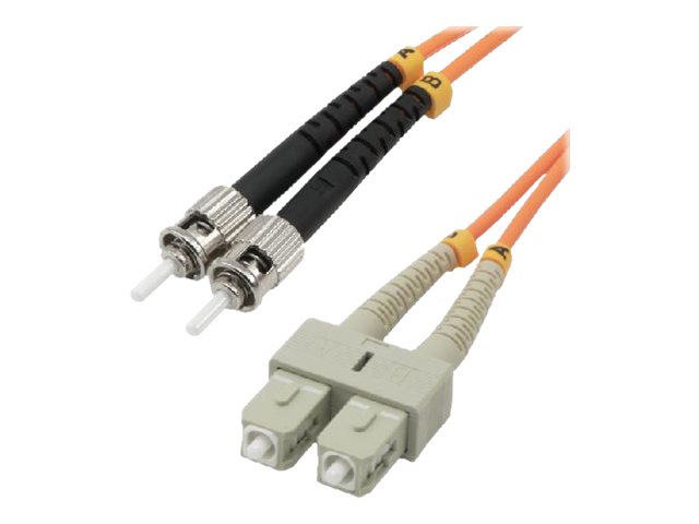 MCL FJOM2/SCST-1M - Jarretière optique OM2 duplex multimode 50/125 - SC / ST 1m