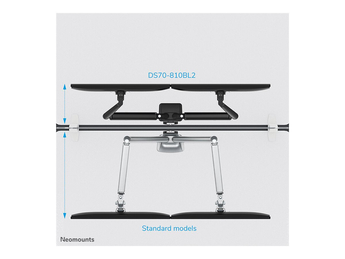 NEOMOUNTS DS70-810BL2 Support dÃ©cran Ã  fixer 17-32p - ressort Ã  gaz - Ã©conomie despace - arrÃªt 180