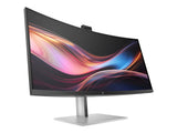 HP Écran de conférence incurvé WQHD HP Series 7 Pro 734pm avec webcam IA 5 Mpx HDR 34p WQHD 3440x1440 HDMI USB-C Disp