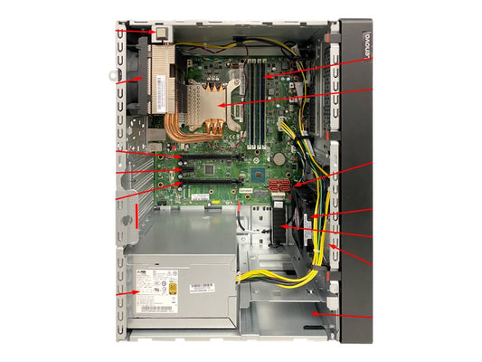 LENOVO ISG ST50 V2 Xeon E-2324G 4C 3.1GHz 8Mo Cache 65W SW RAID 2x1To SATA 1x16Go 500W No DVD 3 year