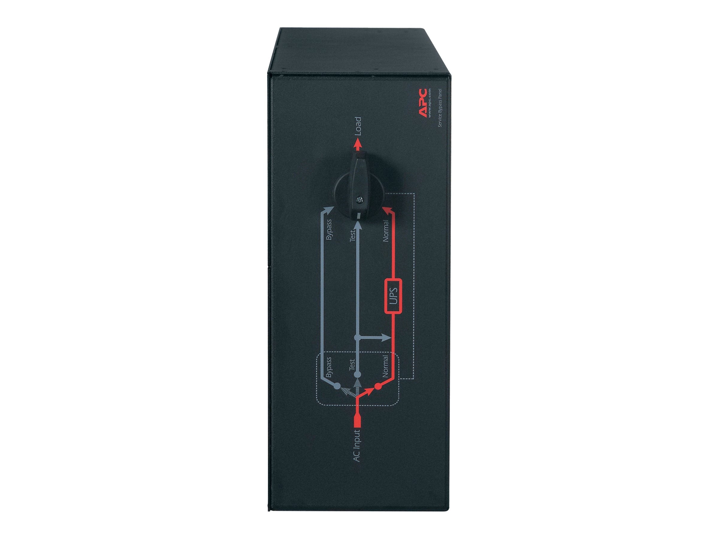 APC Service Bypass Panel Bypass switch rack-mountable AC 230V output connectors 10 Black