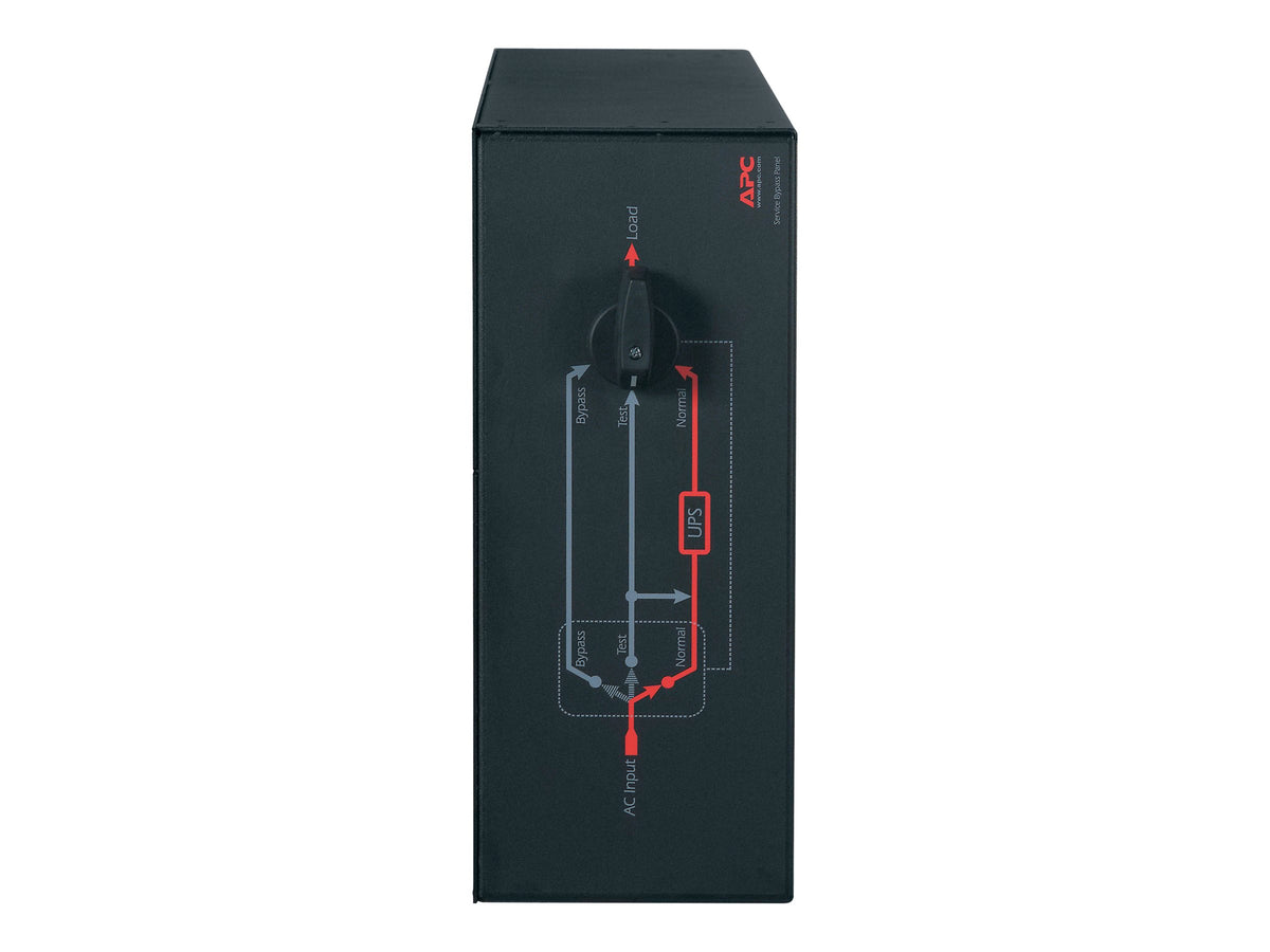 APC Service Bypass Panel Bypass switch rack-mountable AC 230V output connectors 10 Black