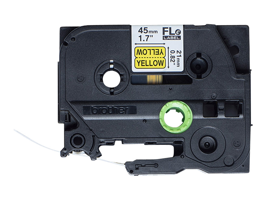 BROTHER FLe-6511 Black on White Flag Tape for Brother P-touch D800W P900W P950NW