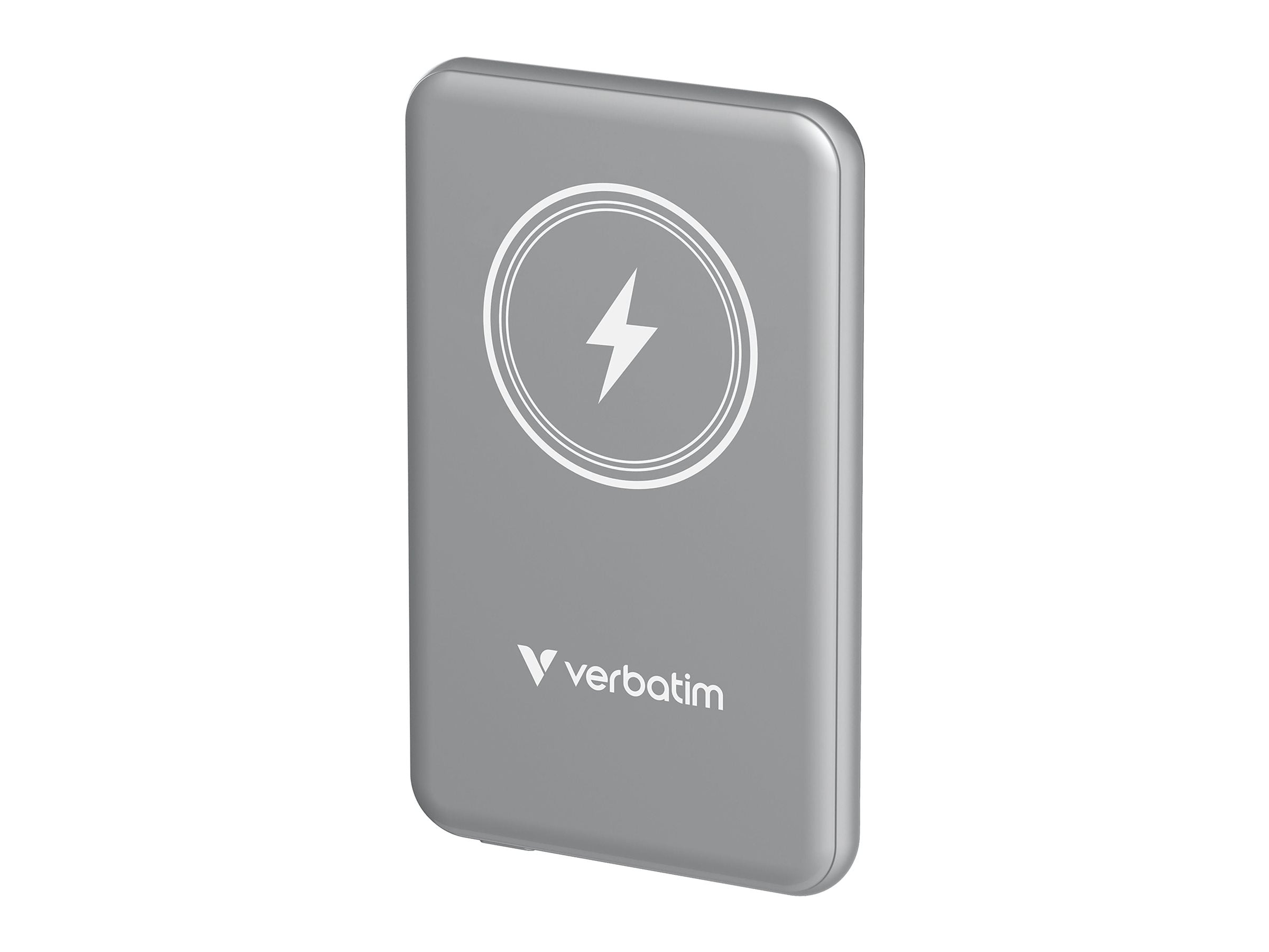 VERBATIM CHARGE N GO MAGNETIC WIRELESS POWER BANK 5000 GREY WCF (P)