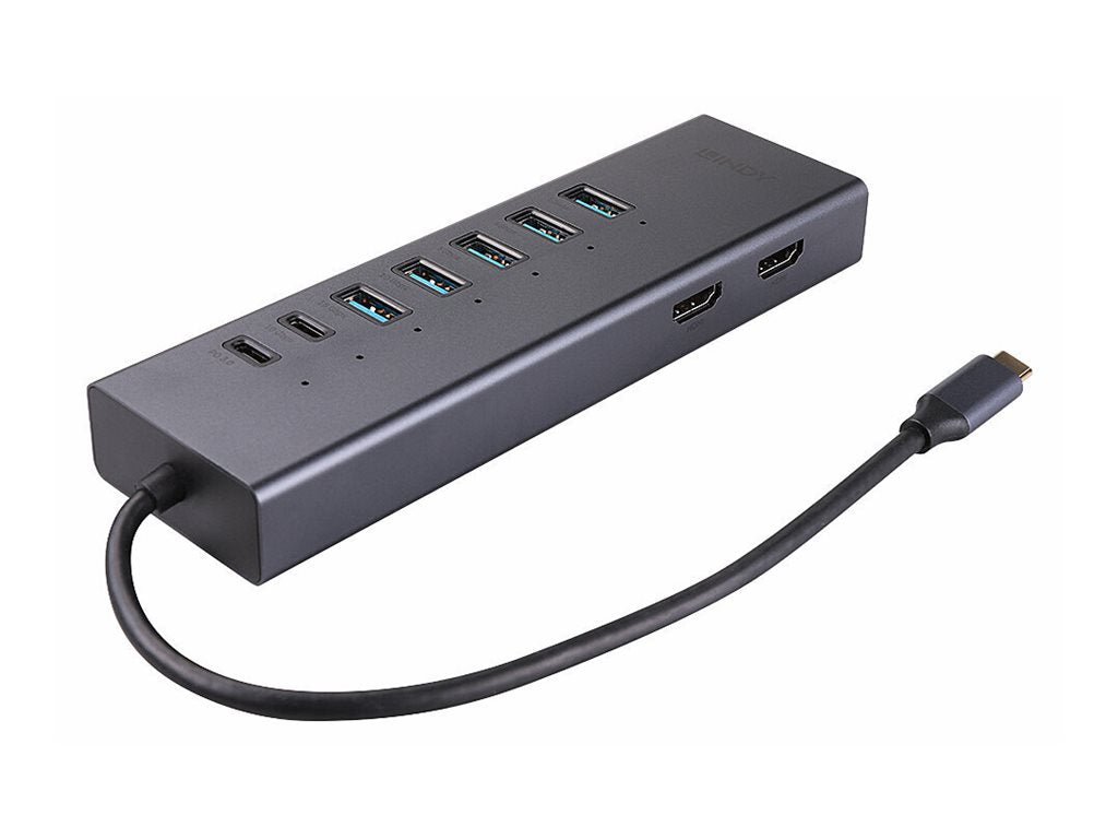LINDY USB-C Laptop Mini Docking Station 2x 4K HDMI