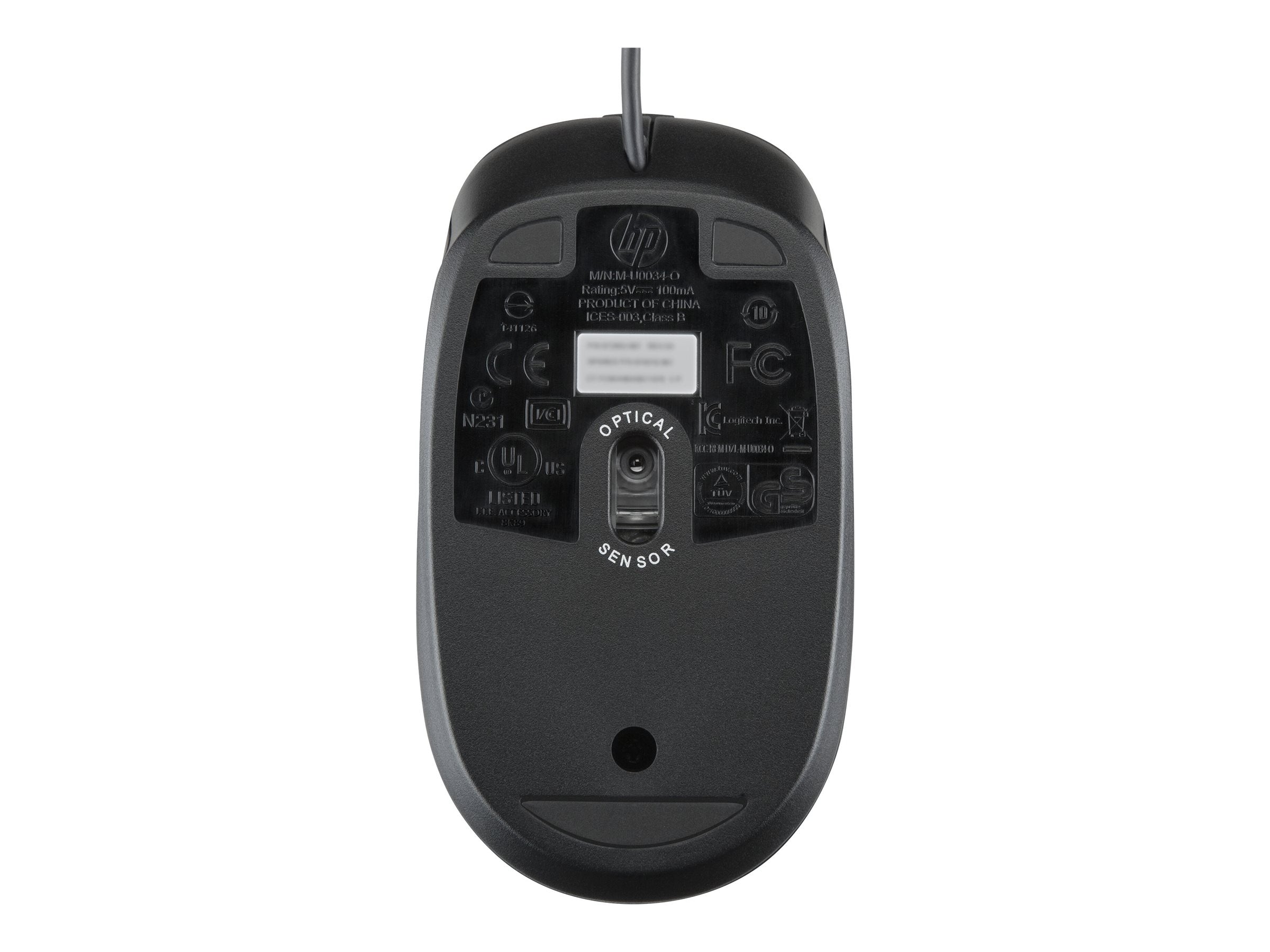 HP USB Optical 2.9M Mouse souris filaire