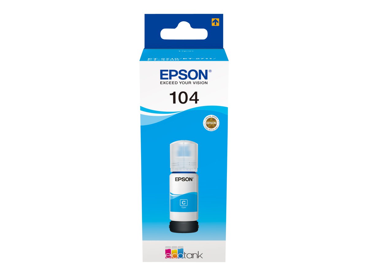 EPSON 4LB 104 EcoTank Cyan ink bottle