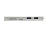 EATON TRIPPLITE USB-C Dock 4K HDMI USB 3.2 Gen 1 USB-A/C Hub GbE Memory Card 60W PD Charging