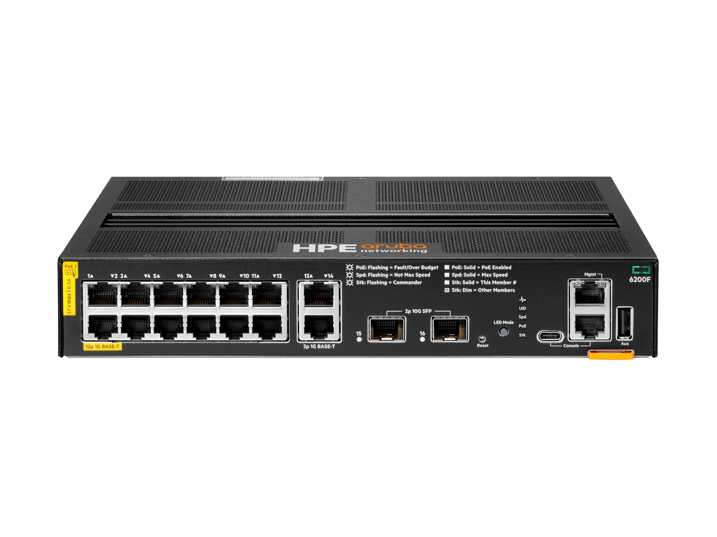 HPE Aruba 6200F 12G Class4 PoE 2G/2SFP+ 139W (EN)